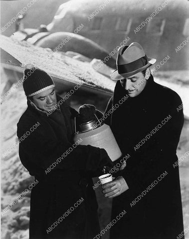 candid Frank Capra Ronald Colman get some hot tea or coffee 1145-35