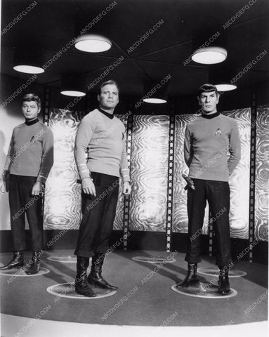 William Shatner Leonard Nimoy DeForrest Kelly in the transporter 1180-26