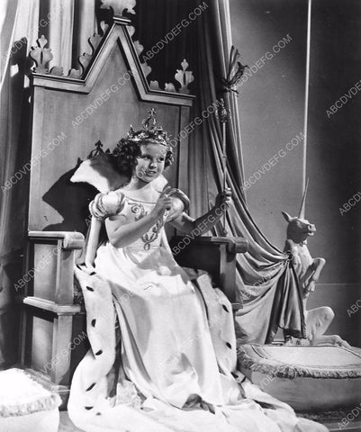 Shirley Temple on the throne film The Little Princess 1208-04