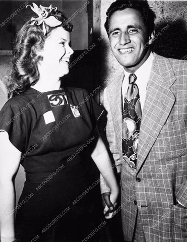 great candid Shirley Temple & Pancho Segura 1312-08
