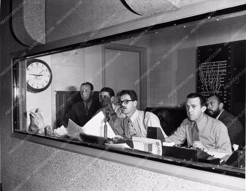 Norman Corwin in old school Radio Newsroom 1365-09