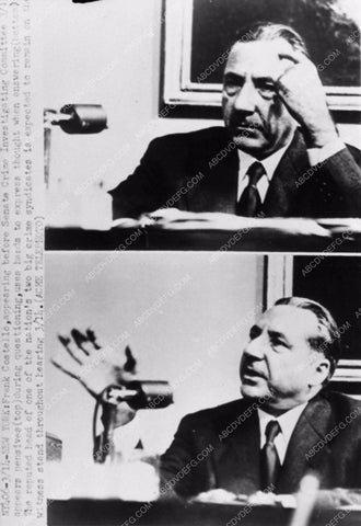 true crime gangster leader Frank Costello at Senate committee 1390-33