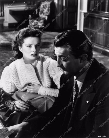 Robert Mitchum plays piano for Katharine Hepburn in Undercurrent 1444-20