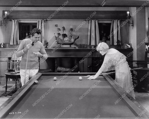 Marion Davies King Vidor shooting pool on set film Not So Dumb 1483-22