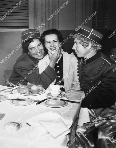 candid Chico Marx Harpo Marx and someone in the studio commissary having lunch 1509-07