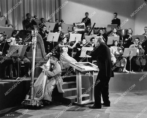 Harpo Marx at the harp w the orchestra 1509-30