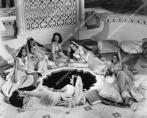 harem girls laying around the bath film Arabian Nights 1533-33