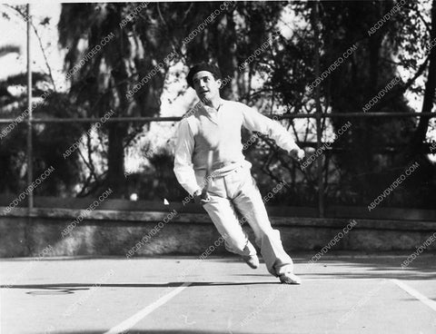 athletic Ramon Novarro on the tennis court 1565-36