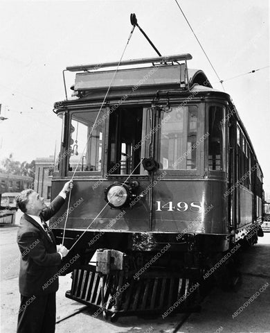 historic Los Angeles Pacific Electric streetcar in the city of Torrance 1601-08