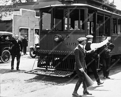 historic Los Angeles unknown silent film using real streetcar on location 1601-18