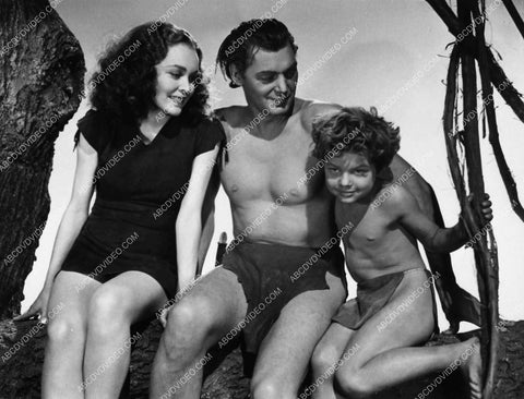 Maureen O'Sullivan Johnny Weissmuller Johnny Sheffield film Tarzan Finds a Son 1625-15