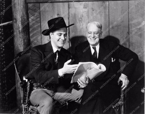 candid Nelson Eddy and his father behind the scenes MGM 1674-19