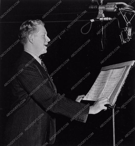 candid Nelson Eddy MGM sound booth recording session 1674-26