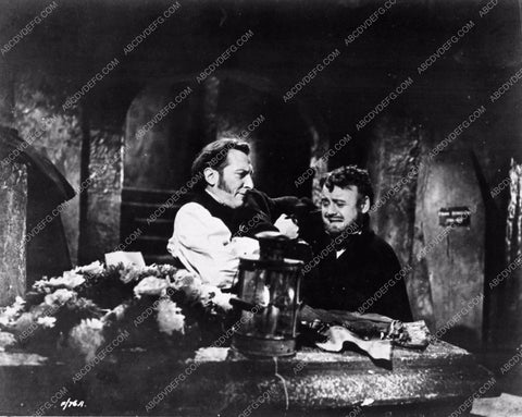 Christopher Lee candid monster reading newspaper 1714-32