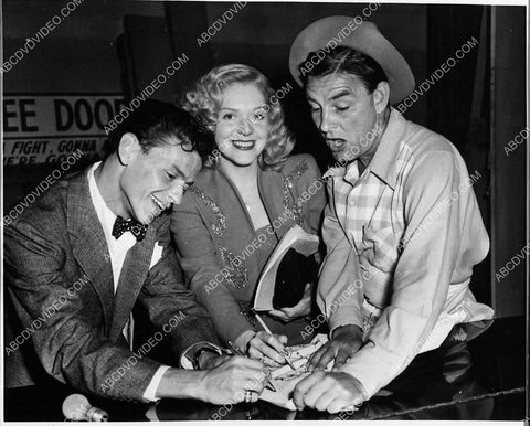candid radio Frank Sinatra Alice Faye Ed Gardner 1731-22