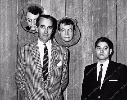 candid Christopher Lee and fan and mounted heads 1734-07