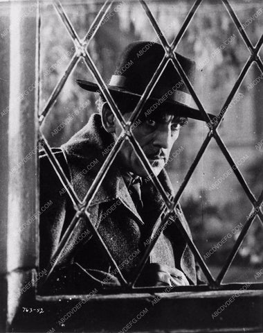 Boris Karloff great scene through window from The Invisible Ray 1737-35