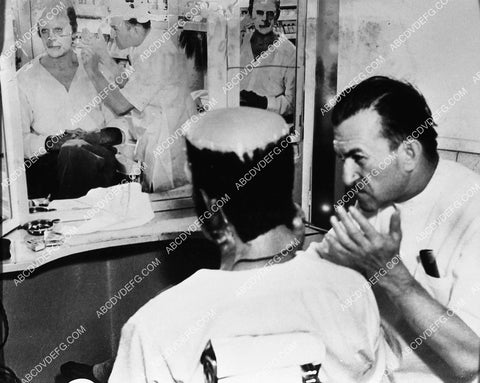 Jack Pierce puts makeup on Boris Karloff for Son of Frankenstein 1750-04