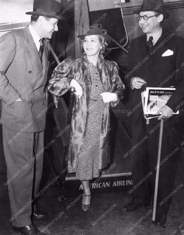 candid Mary Pickford at the airport using American Airlines 1864-34