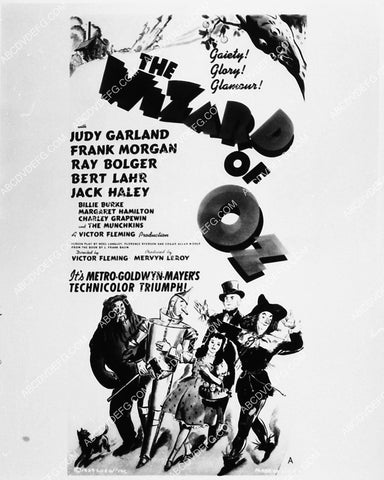 ad slick Judy Garland and cast film The Wizard of Oz 1885-07