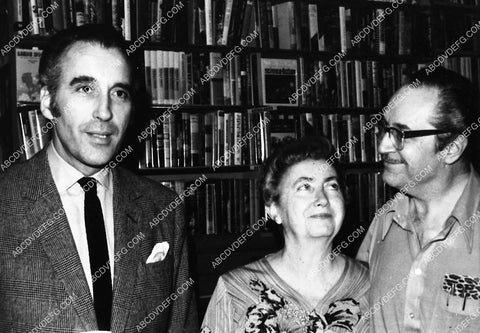 Christopher Lee visits Forrest J Ackerman and wife at the Ackermansion 1896-03