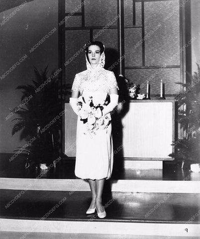 candid Natalie Wood in her simple and elegant bridal gown 1902-30