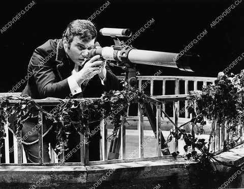 William Shatner looking through a telescope unknown live stage play 1905-25