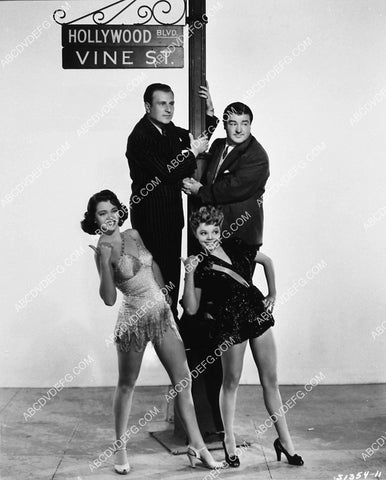 Bud Abbott Lou Costello Frances Rafferty Jean Porter film A&C in Hollywood 1908-05