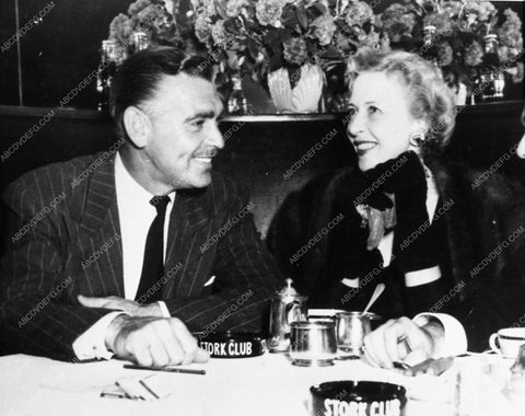 candid Clark Gable Dolly Dovelis dining at Stork Club nightclub 1910-26