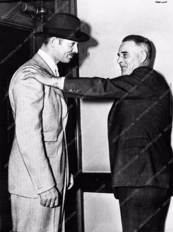 1937 candid photo of Clark Gable and his father 1910-34