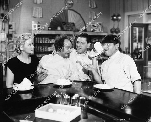3 Stooges Moe Larry Shemp Christine McIntyre short film 1956-23