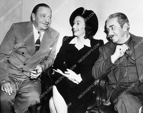 candid Wallace Beery w some lady and Noah Beery Sr 1956-34