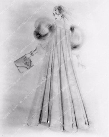 unknown costume wardrobe sketch 1980-15
