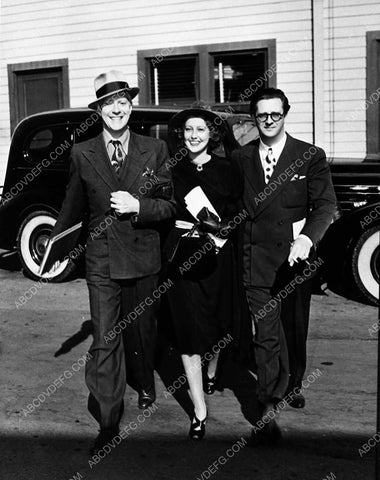 candid Nelson Eddy Jeanette MacDonald Hunt Stromberg at MGM Studios 1983-04