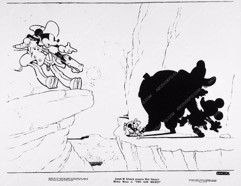 ad slick Disney cartoon Mickey Mouse Two Gun Mickey 2043-32