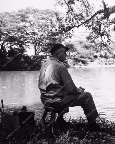 candid shot John Ford sitting down taking a break 2062-25