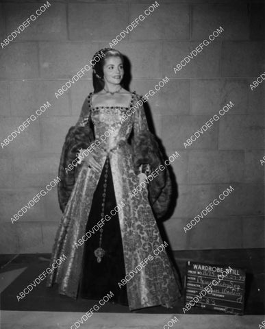 Barbara Bates MGM studios costume wardrobe slate shot film Young Bess 2094-14
