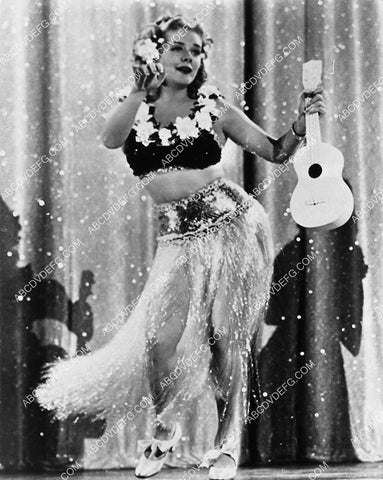 Alice Faye in her grass skirt w ukulele film Tin Pan Alley 2120-25
