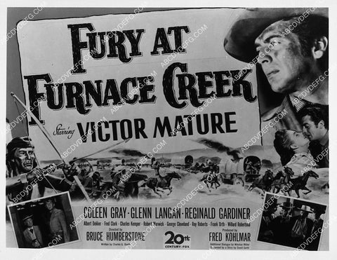 ad slick Victor Mature film Fury at Furnace Creek 2132-01