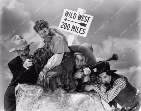The Marx Brothers Groucho Harpo Chico Diana Lewis film Go West 2137-26