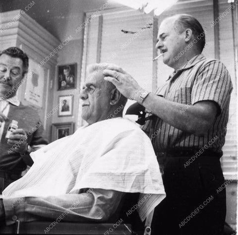 Boris Karloff makeup artrists George & Gordon Bau Frankenstein 1970 2158-12