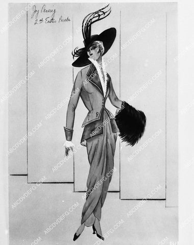 MGM Studios costume wardrobe sketch by Irene for film Easter Parade 2195-34