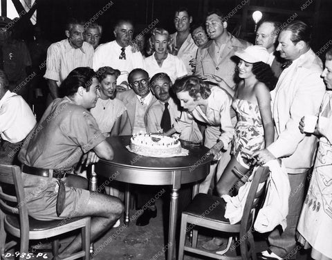 George Reeves Johnny Weismuller Lita Baron Birthday Cake 2230-04