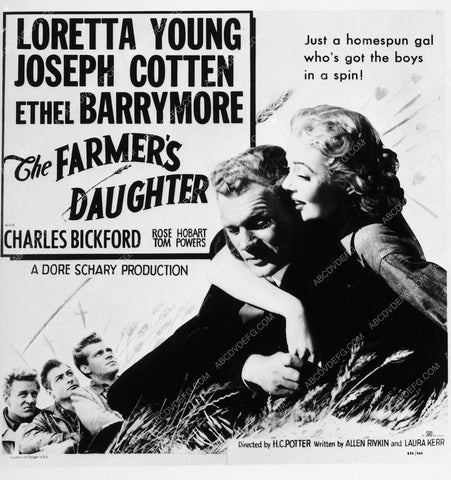 art still Lorretta Young, Joseph Cotten Farmers Daughter 2234-06