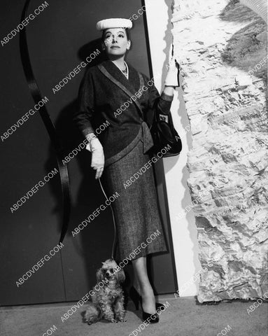 Ann Sheridan fashion wardrobe portrait w her dog 2254-20