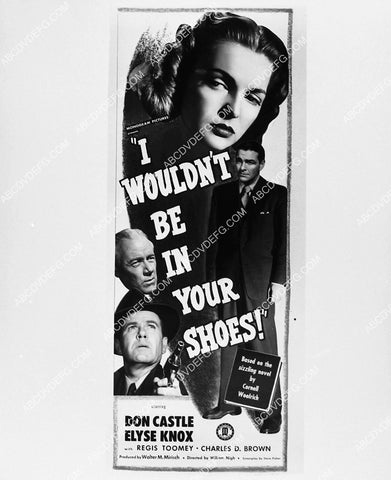 ad slick Don Castle Elyse Knox film I Wouldn't Be In Your Shoes 2275-01