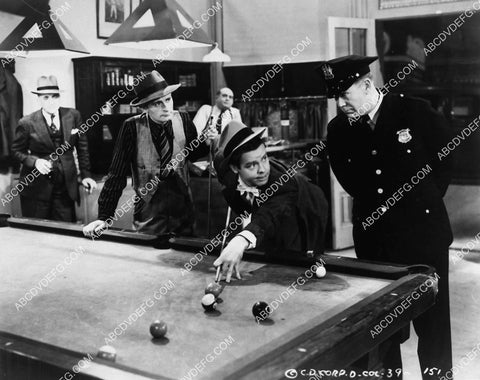 Arthur Lake at the pool table film Blondie Meets the Boss 2290-21