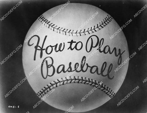 title card for animated short film How to Play Baseball 2379-01