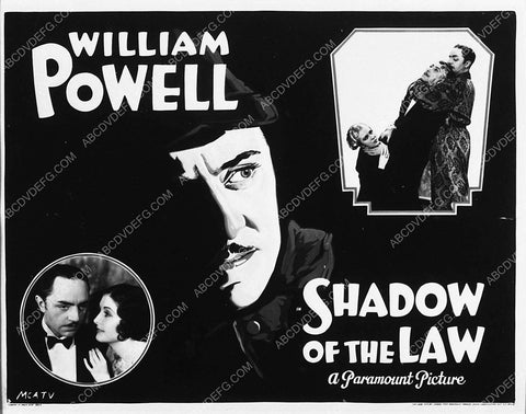 ad slick William Powell Marion Shilling film Shadow of the Law 2528-28
