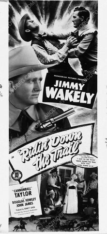 ad slick Jimmy Wakely western film Ridin' Down the Trail 2528-31